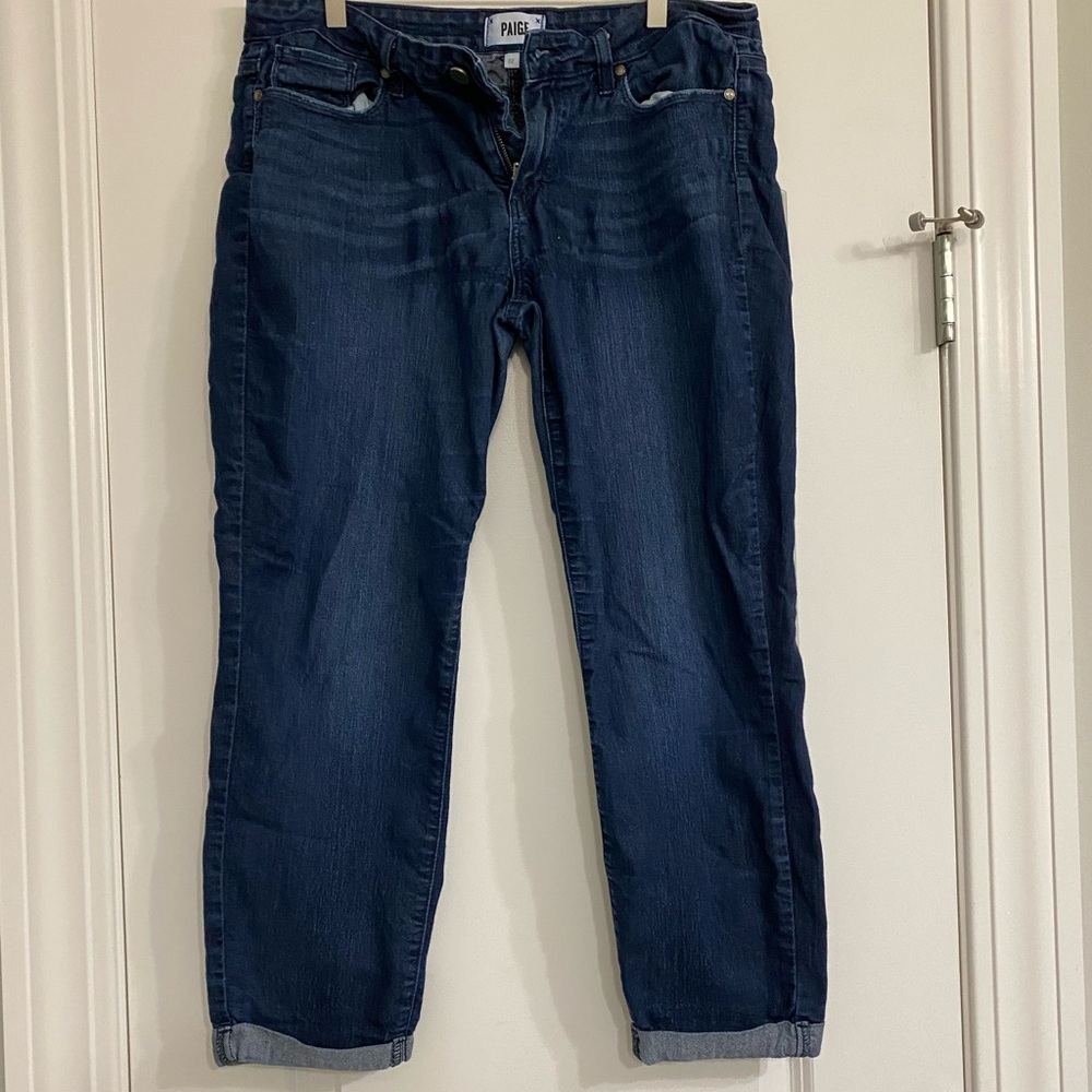 Paige Cropped Denim Jeans